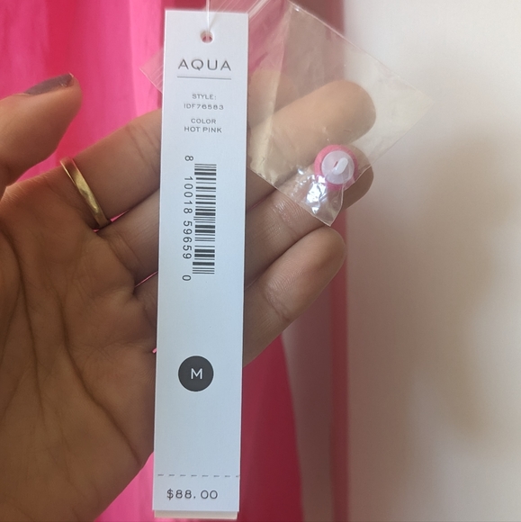 Hot Pink Ruffle Dress - Picture 2 of 5